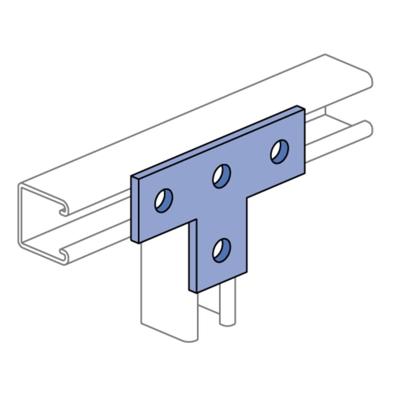 MULTIPLE Multiple PS-714-EG P-Strut PS714-EG 4H T Plate