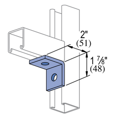 MULTIPLE Multiple PS-603-EG 2 Hole 90 Degree Fitting Power-Strut Fitting