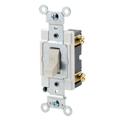 LEVITON Leviton CSB1-20T Toggle Switch 20A 120/277V Light Almond