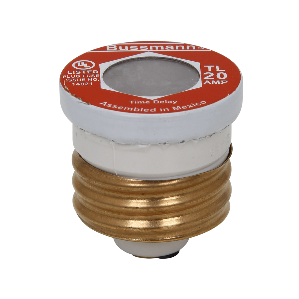 EATON BUSSMANN Bussmann TL-20 125vAC 20amp Time-Delay Loaded Link Plug Fuse, Edison Base