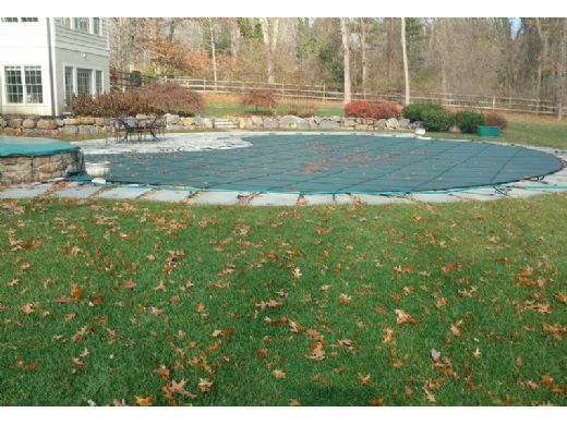 GLI POOL PRODUCTS GLI 20-1632RE-CES48-SAP-GRN GLI Mesh Safety Cover 16' x 32' Rectangle CES 4 x 8