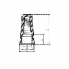 NSI INDUSTRIES NSI Industries WC-O-C Easy-Twist Standard Twist-On Wire Connector 22-14 AWG
