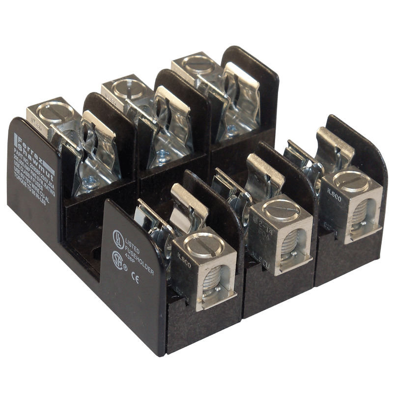 MERSEN Mersen 20308R Fuse Block 30 Amp 250 Volt 3 Pole