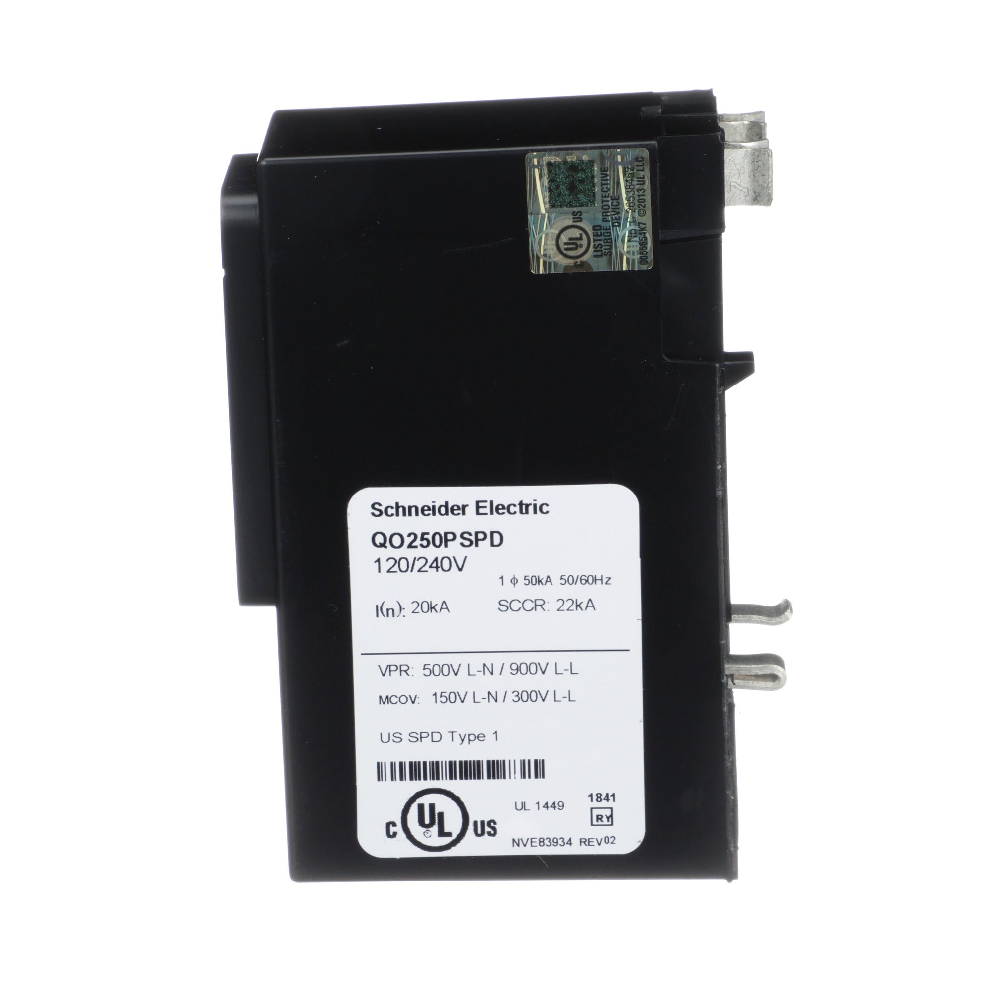 SCHNEIDER ELECTRIC Square D QO250PSPD Surge Protection Device 50kA 120/240 VAC 1 Phase
