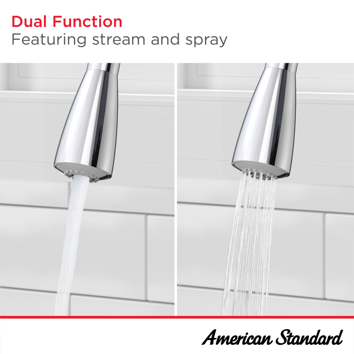 AMERICAN STANDARD American Standard 7077300.243 Colony PRO Single-Handle Pull-Down Dual Spray Kitchen Faucet 1.5 gpm/5.7 L/min in Matte Black