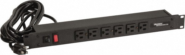 WIREMOLD Wiremold J60B2B Power Outlet Strip 6 Outlet Rack Mount