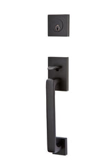 EMTEK Emtek 4820STUUS19RH Stuttgart Tubular Handleset Flat Black