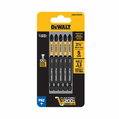 DEWALT Dewalt Accessories DWAF3PH2IR5 PH2 Bit 3.5 in 5 Pack