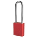 American Lock A1107REDKD Safety Padlock, 5-Pin, 1-1/2 Width x 3/4 Thickness