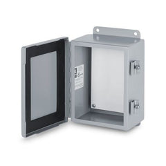 AUSTIN ELECTRICAL ENCLOSURES Austin AB-14126JH 14x12x6 Continuous Hinge JIC Box