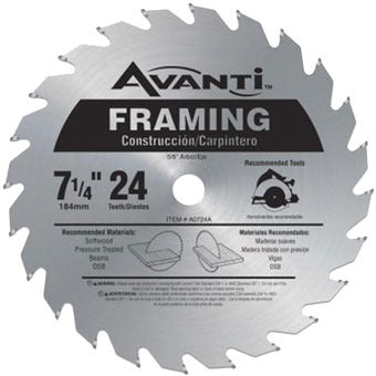 AVANTI A0724A CIRCULAR SAW BLADES