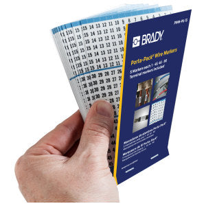 BRADY Brady PWM-PK-15 Porta-Pack Wire Marker Book 1 to 90