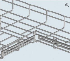 Cablofil EZT90EZ Cable Tray Tee Bend Kit 8.86 Length x 8.86 Width x 0.75 Height