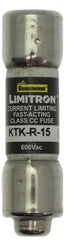EATON Bussmann KTK-R-15 600V Midget Fuse