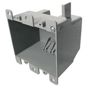 CANTEX Cantex EZ25DO PVC 2-Gang Residential Old Work Cut-In Outlet Box 3 Inch x 4 Inch x 2-3/4 Inch 25-Cubic-Inch EZ Box