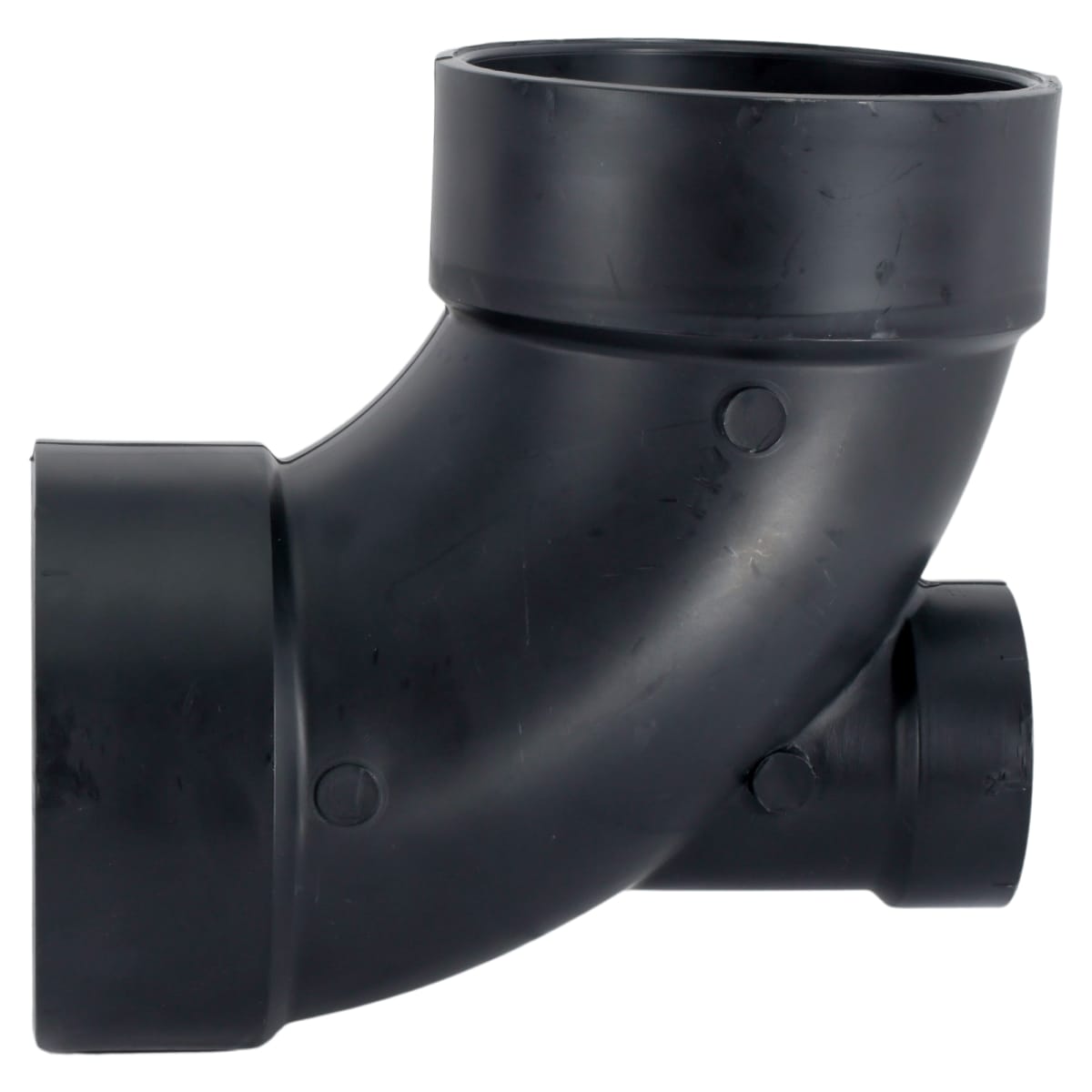 CHARLOTTE PIPE Charlotte Pipe 00303-1000 4x4x2 1/4 Bend - 90 Deg - Elbow (Low Heel) - Hub x Hub - ABS DWV