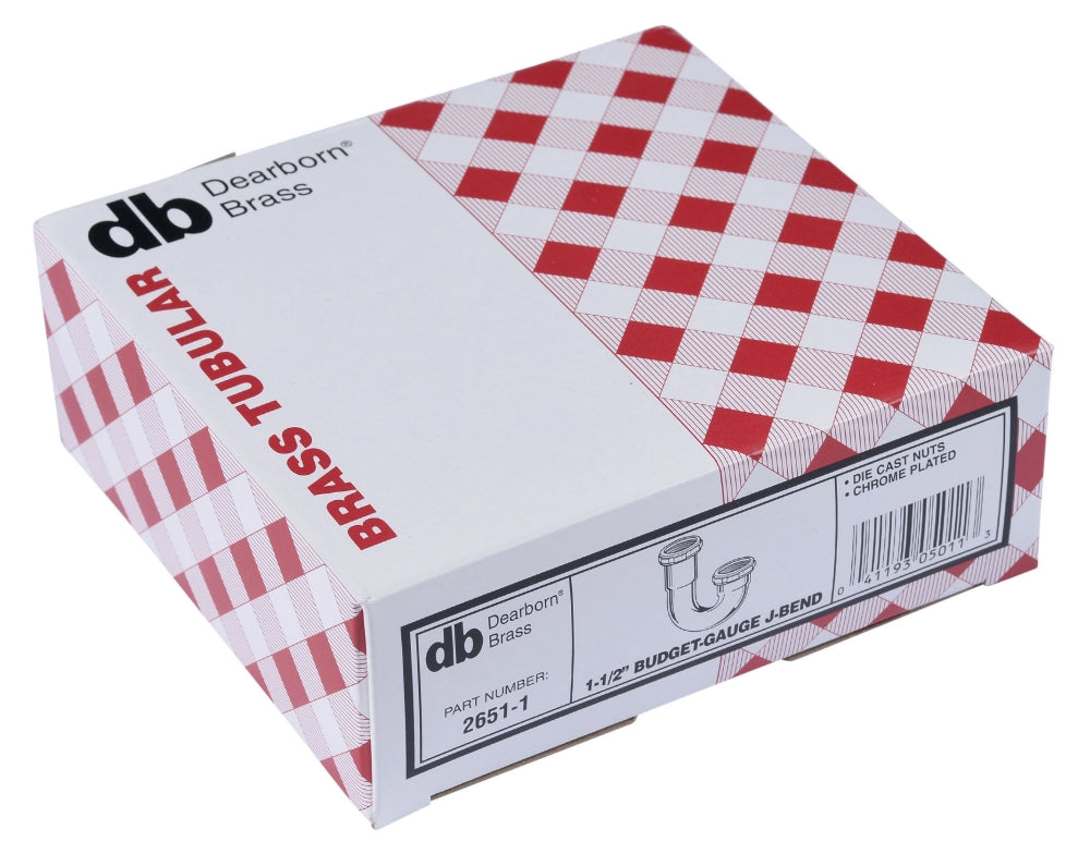 DEARBORN Dearborn Brass 2651-1 J-Bend 1-1/2 Inch Slip Joint x Slip Joint