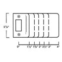 DON-JO MFG INC EL-175-605 Extended Lip Strike Plate 1-3/4 Width x 2-1/4 Height 18 Gauge