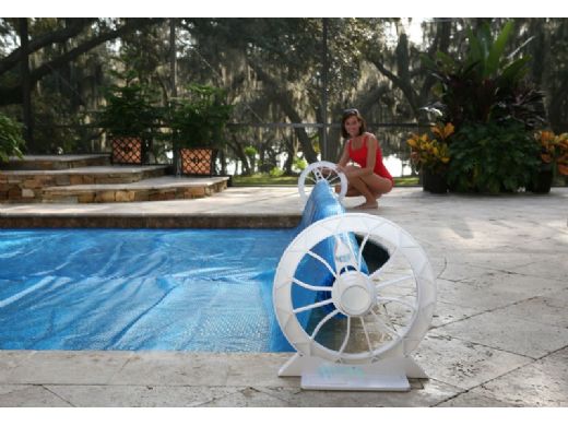 GLI POOL PRODUCTS GLI 55-1603TY-CRS Typhoon Inground Pool Complete Reel System | Conversion Base and 3 Tube Kit