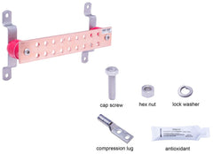 HARGER Harger GBI14212GKT Ground Bar Kit, 12 in L x 2 in W, 18 Holes