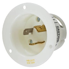 Hubbell Wiring Device-Kellems HBL2315 HWD 1-Phase Extra Heavy Duty Grounding Screw Mount Locking Flanged Inlet