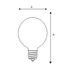 LEDVANCE LEDVANCE 40G16.5C/W/BL-120V/13667 Decorative Incandescent Lamp 40W G16.5