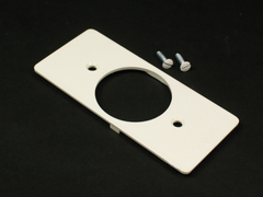 LEGRAND Legrand 5507T1 Wiremold Non-Metallic Single Receptacle Ivory Faceplate