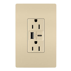 LEGRAND Legrand R26USBAC6I P&S RADIANT A/C FAST CHARG USB + DUP 15A IV
