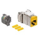 LEVITON Leviton 61SJK-RY6 Mod Jack, Atlas-X1, Category 6 Shielded Connector, Yellow