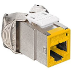 LEVITON Leviton 61SJK-RY6 Mod Jack, Atlas-X1, Category 6 Shielded Connector, Yellow