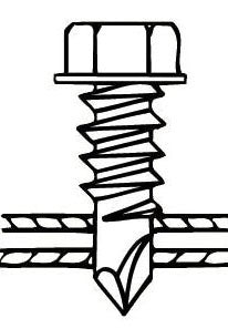 MALCO Malco 12X3/4HWHBIT-TIPSCREW100/BX