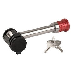 Master Lock 1469DAT Trailer Receiver Lock, Barbell, Keyed Different, Extended Length