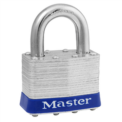 MASTER LOCK Master Lock 5UP Tumbler Padlock, Not Keyed, Universal, 4-Pin Cylinder, 2 Width, 1 Shackle Clearance