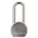 Master Lock 930DLHPF Padlock, Keyed Different, 5-Pin Cylinder, 2-1/2 Width, 2 Shackle Clearance, Solid Steel