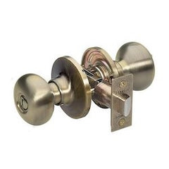Master Lock BC0305BOX Door Lock Keyed Different Biscuit Knob Adjustable Backset Antique Brass