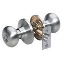 Master Lock BC0115KA4 Door Lock Keyed Alike Biscuit Knob Adjustable Backset Satin Nickel