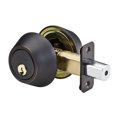 Master Lock DS0712PKA4S Door Deadbolt, SC1 Double Cylinder, 4-Way Adjustable Backset, Keyed Alike
