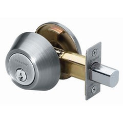 Master Lock DSO0615 Door Deadbolt Single Cylinder Residential Satin Nickel