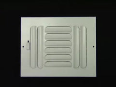 Metal-Fab MFCSCR106W3 Curved Blade Sidewall/Ceiling Register 10 x 6