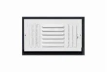 Metal-Fab MFCSCR84W3 Curved Blade Sidewall/Ceiling Register 8 x 4 in