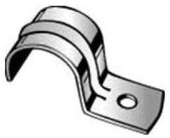 MINERALLAC Minerallac K30 1/2 EMT Conduit Strap 1-Hole Strap Pre-Galvanized