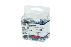NSI Industries S16-10V Vinyl Insulated Spade Terminal 16-14 AWG