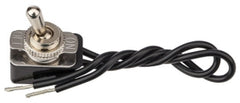 NSI 78150TW 10 Amp at 125 VAC 4 Amp at 250 VAC Brass/Nickel On-Off SPST Maintained Bat Toggle Switch