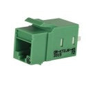 ORTRONICS KT2J6-45 Category 6 Keystone Jack Lacing Cap Termination Green