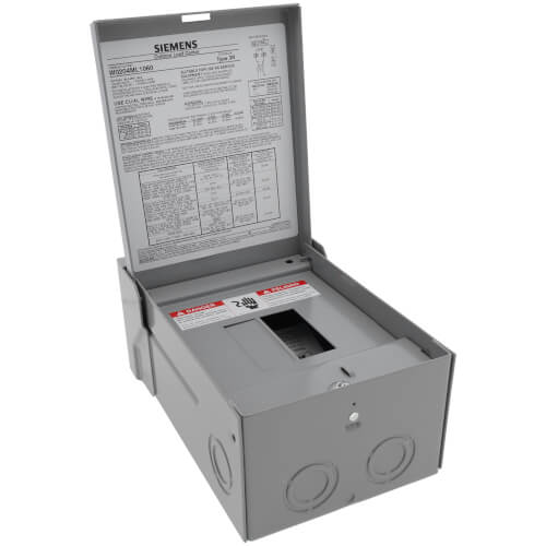 SIEMENS Siemens W0204ML1060U EQ 60 Amp 2-Space 4-Circuit Outdoor Main Lug Load Center