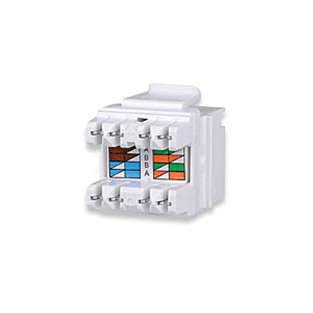 SIGNAMAX Signamax KJ458MT-C6C Keystone Jack, CAT6 Keystone RJ-45/110 Jack, Ivory