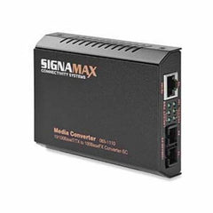 SIGNAMAX Signamax 065-1100 10/100BaseT/TX to 100 Base FX Media Converter ST/MM