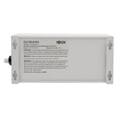TRIPP LITE Tripp Lite ISOBAR6 Surge Protector Outlet, 120 VAC, 12 A, 6 Outlets, 6 ft Cord, ISOBAR6