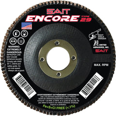 United Abrasives SAIT 79106 4-1/2 40G 7/8 Arbor Flap Wheel T29 Encore