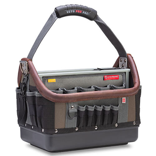 VETO PRO PAC Veto Pro Pac VPP10089 TECH OT-LC Large Capacity Open Top Tool Bag (16 x 12 x 12)